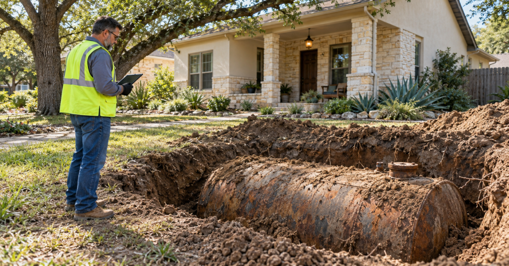 San Antonio homes with buried oil tanks